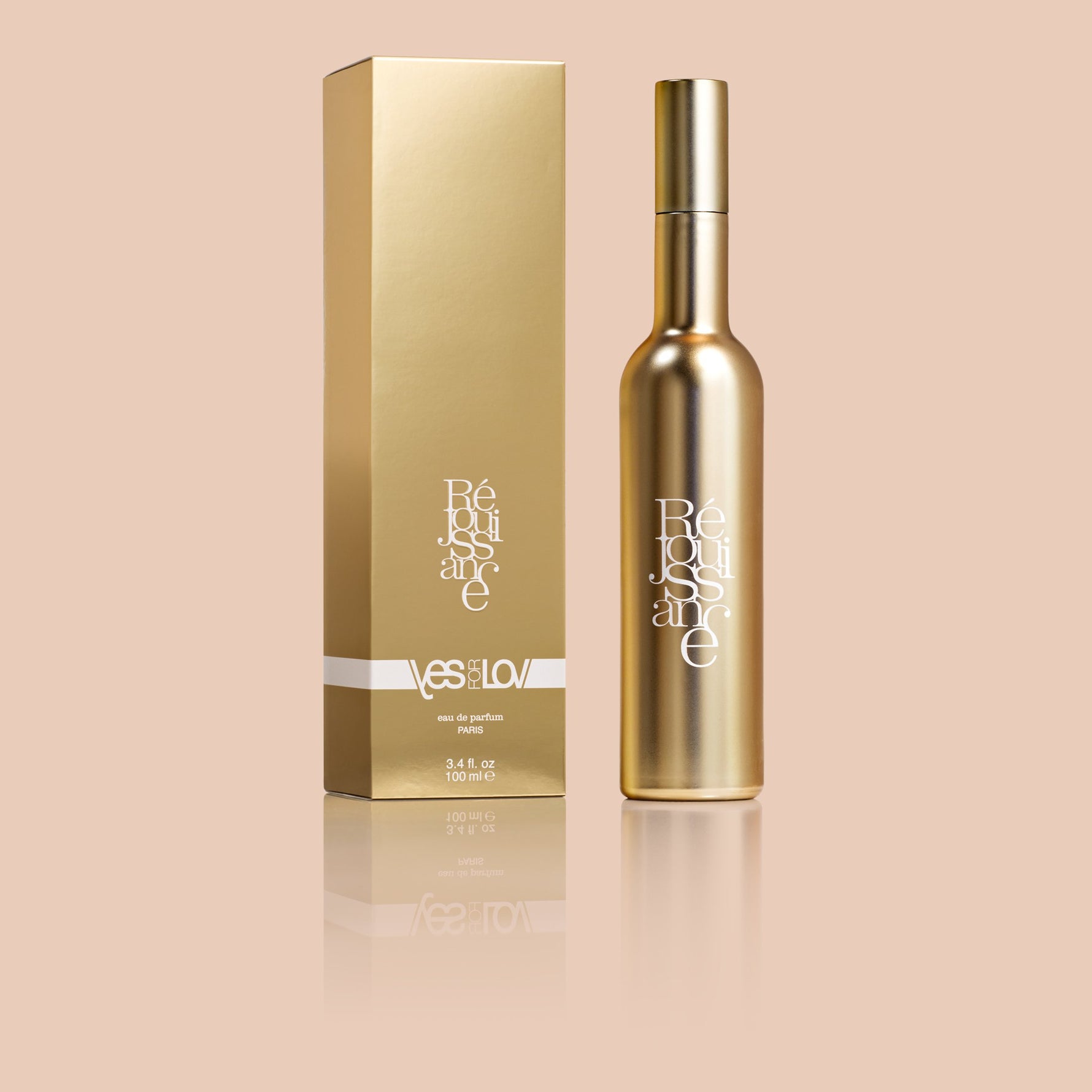Парфюмерная вода для женщин YESforLOV EAU DE PARFUM REJOUISSANCE FOR WOMEN золотой, 50 мл