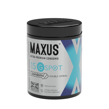 Презервативы MAXUS Джи Спот (G spot), двойная спираль, 15 шт
