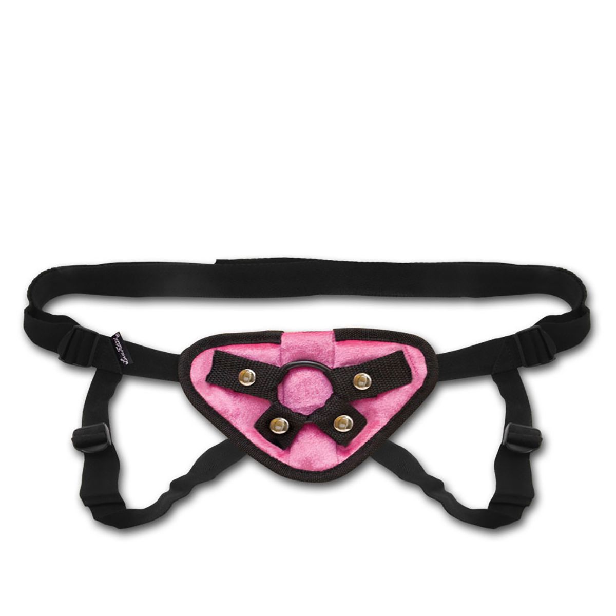 Розовые плюшевые трусики для страпона Strap on harness