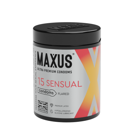 Презервативы MAXUS Чувственный (Sensual), анатомические, 15 шт