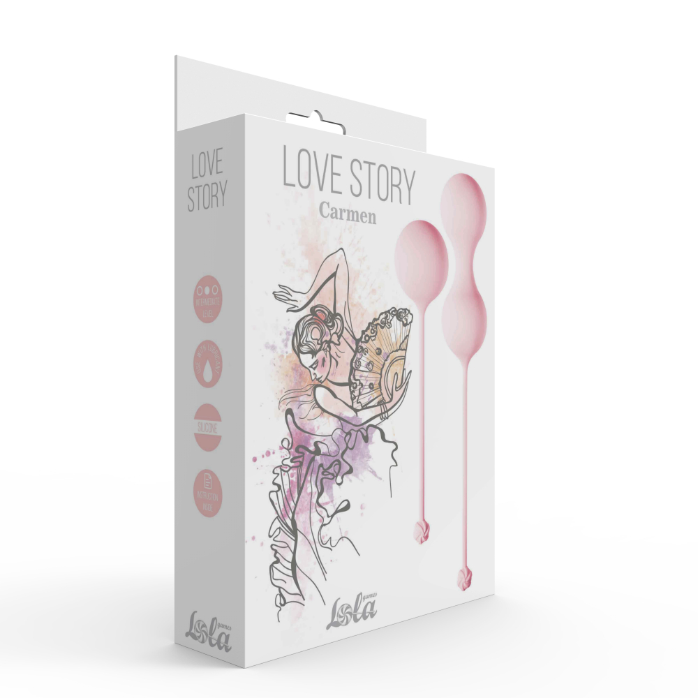 Набор вагинальных шариков Love Story Carmen Tea Rose