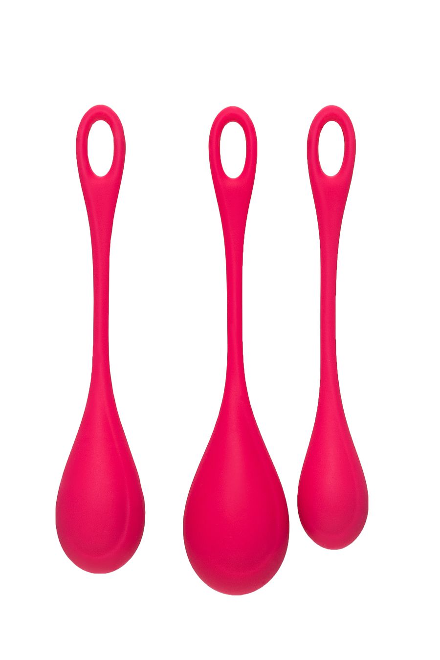 Набор вагинальных шариков Сатисфайер ЙОНИ Пауэр 1 (Satisfyer YONI Power 1), силикон, красный (арт. J1517-2)