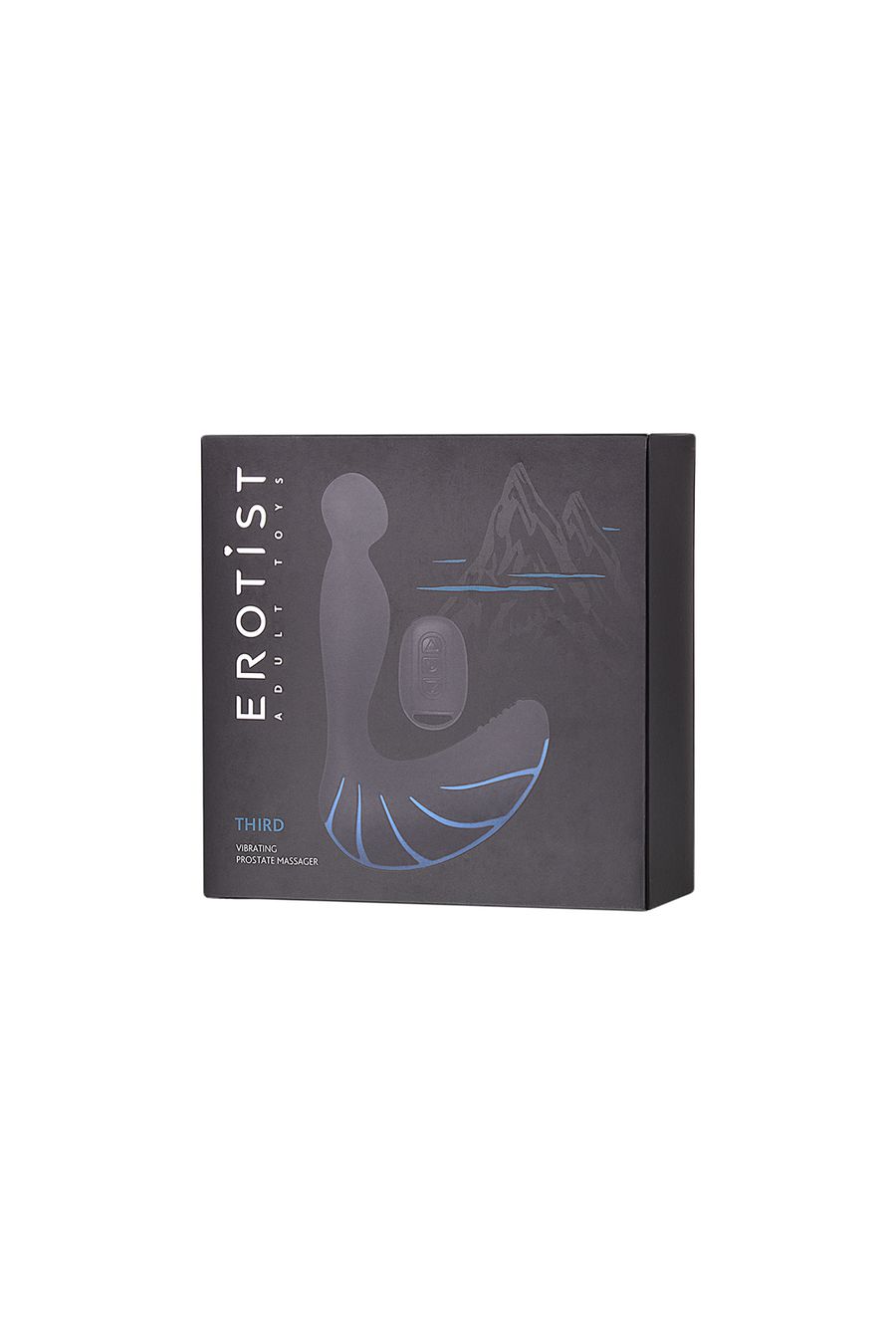 Стимулятор простаты Erotist Third, силикон, черный, 15,7 см (арт. 541303)