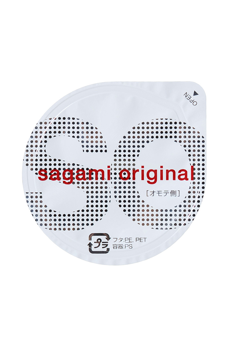 Презервативы Sagami, original 0.02, полиуретан, 19 см, 5,8 см