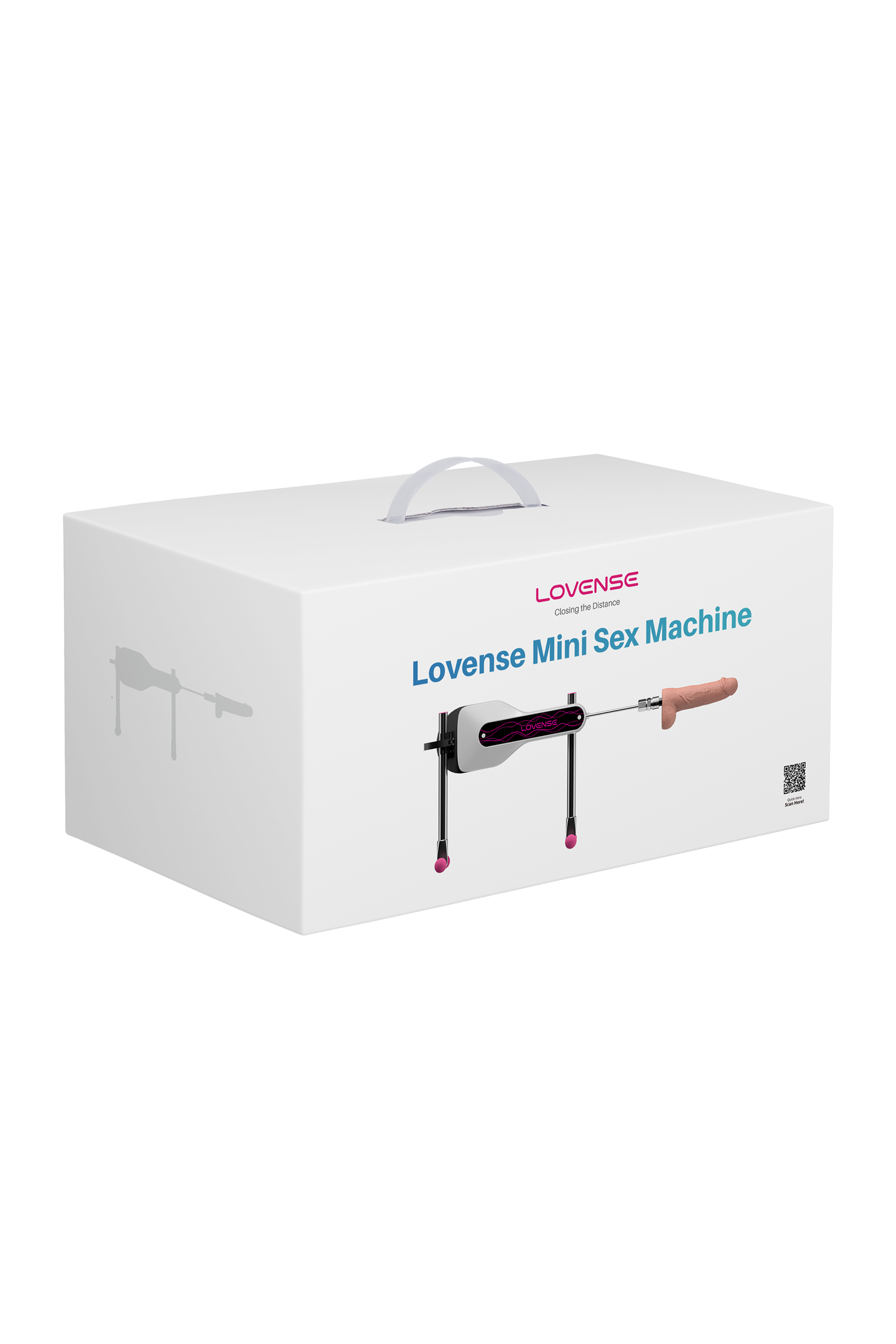 Секс-машина SM Mini Lovense, металл, белый, 31.6 см