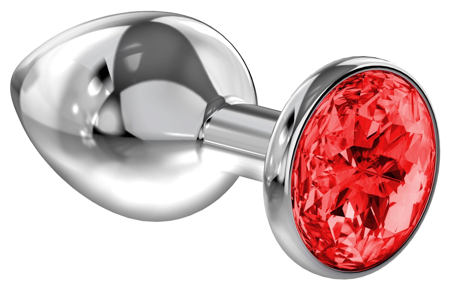 Анальная пробка Diamond Red Sparkle Large