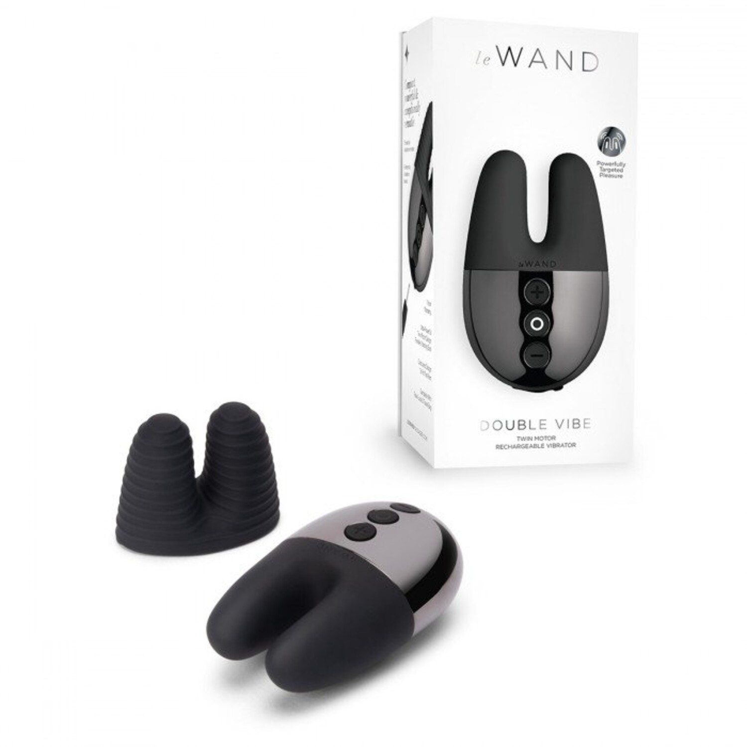 Массажер с двойной вибрацией Le Wand Double Vibe темный графит