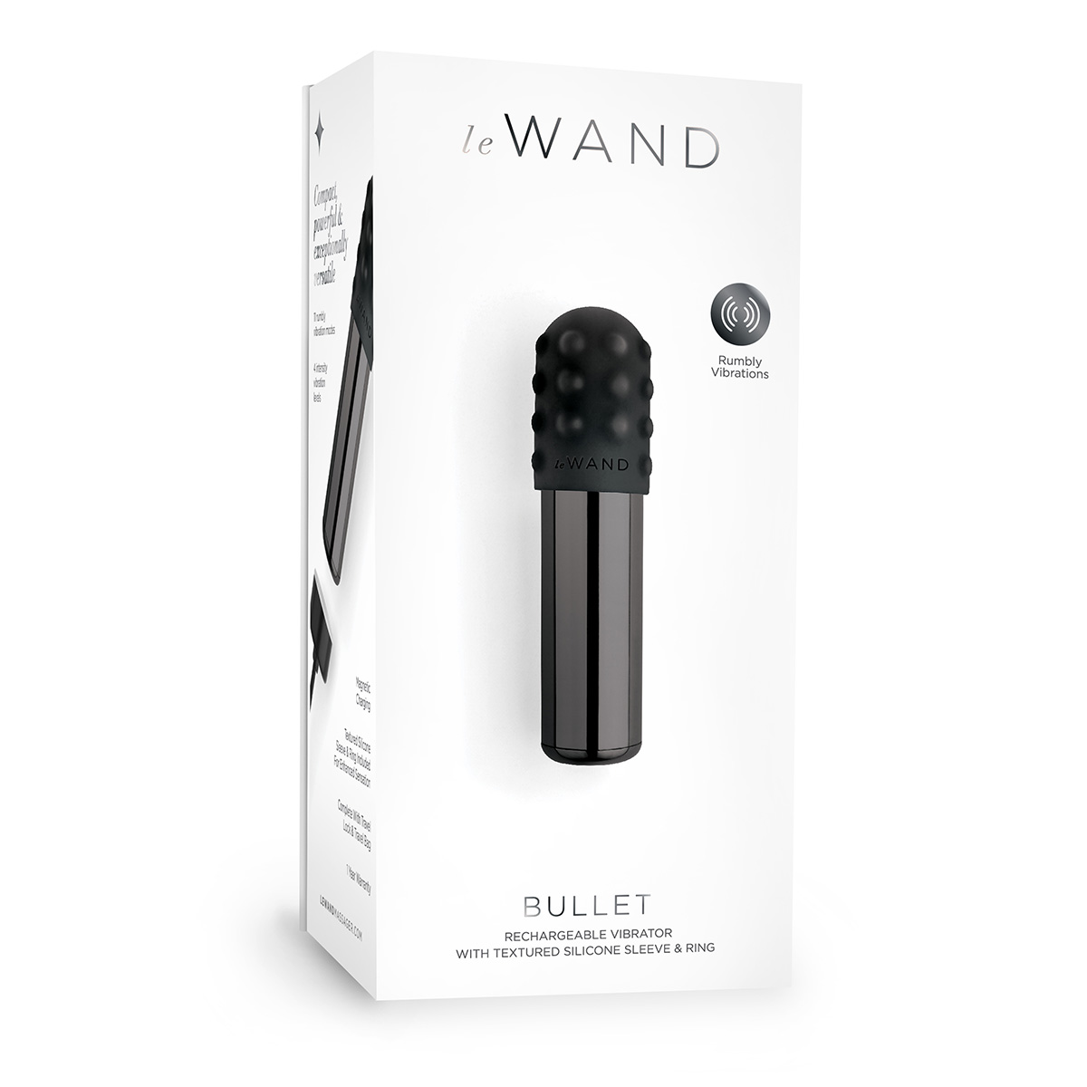 Люксовый мини-вибратор Le Wand Bullet темный графит
