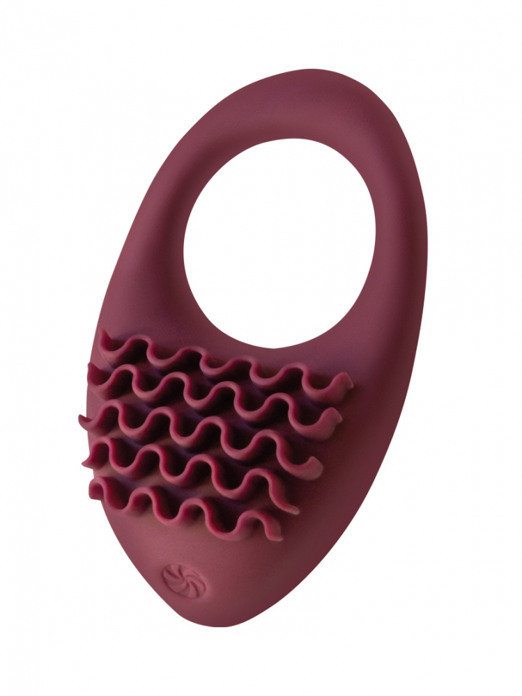 Перезаряжаемое эрекционное виброкольцо Pure Passion Stellar Wine Red, Ø3 см (арт. 1501-02lola)