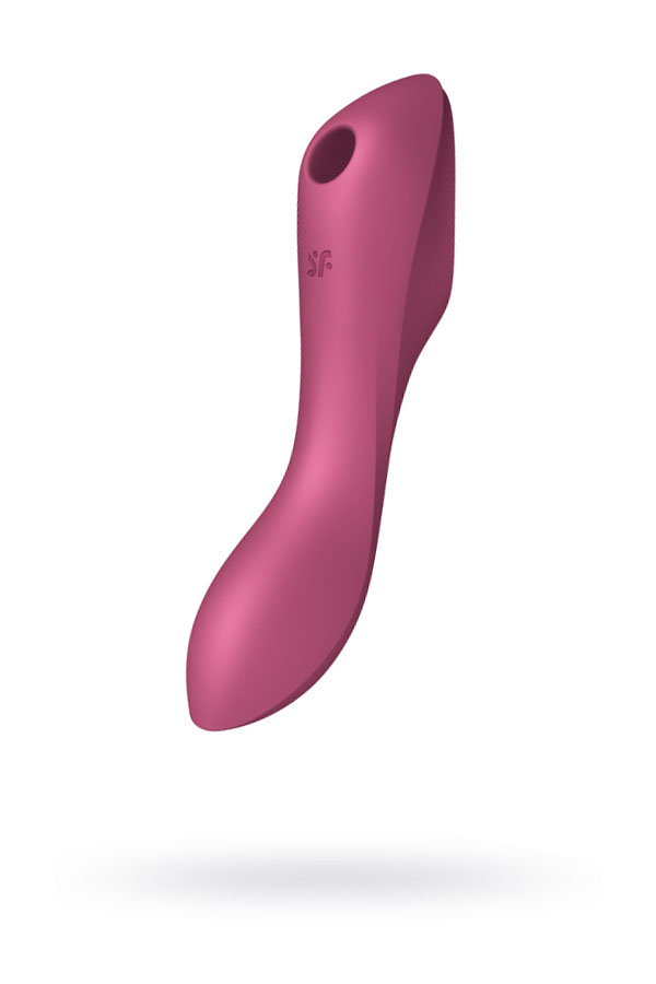 Вакуумно-клиторальный вибромассажер Satisfyer Curvy Trinity 3, красный (арт. 4036526)