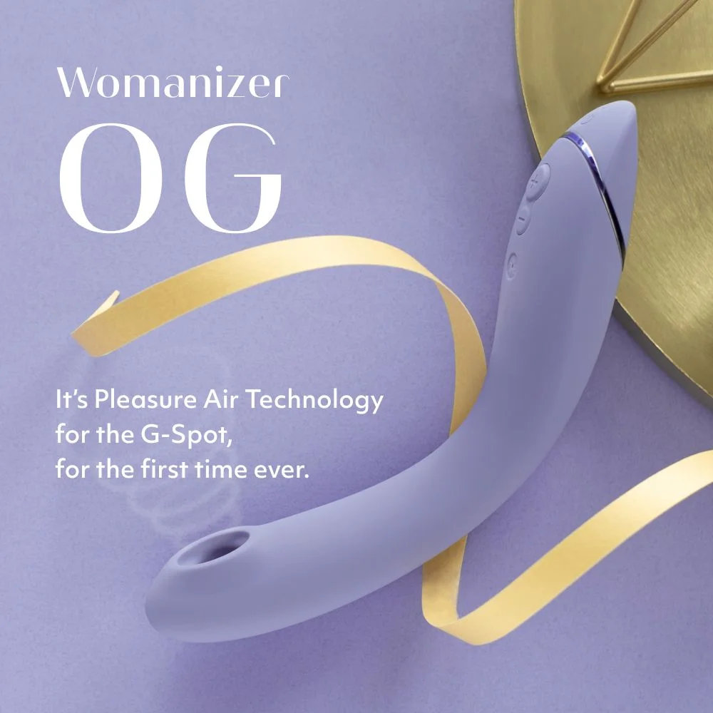 Стимулятор G-точки Womanizer OG c технологией Pleasure Air и вибрацией сиреневый