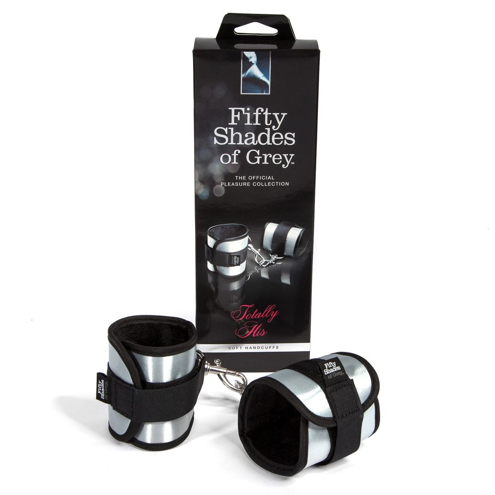 Наручники Fifty Shades of Grey Totally His текстильные, регулируемые (арт. 52413)