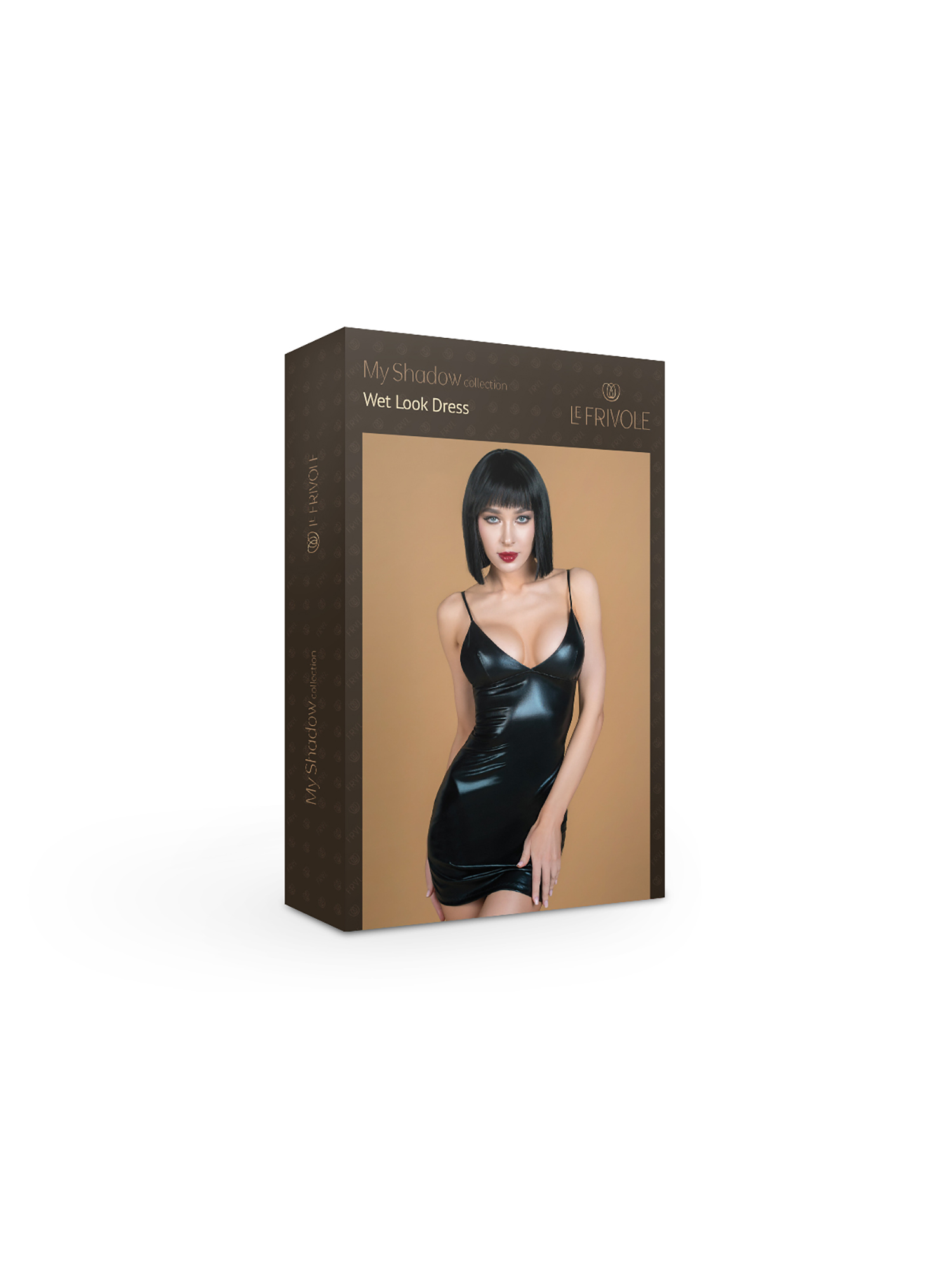 Платье-футляр с двусторонней молнией сзади из материала wet look (My Shadow) XXL/XXXL (50-52)