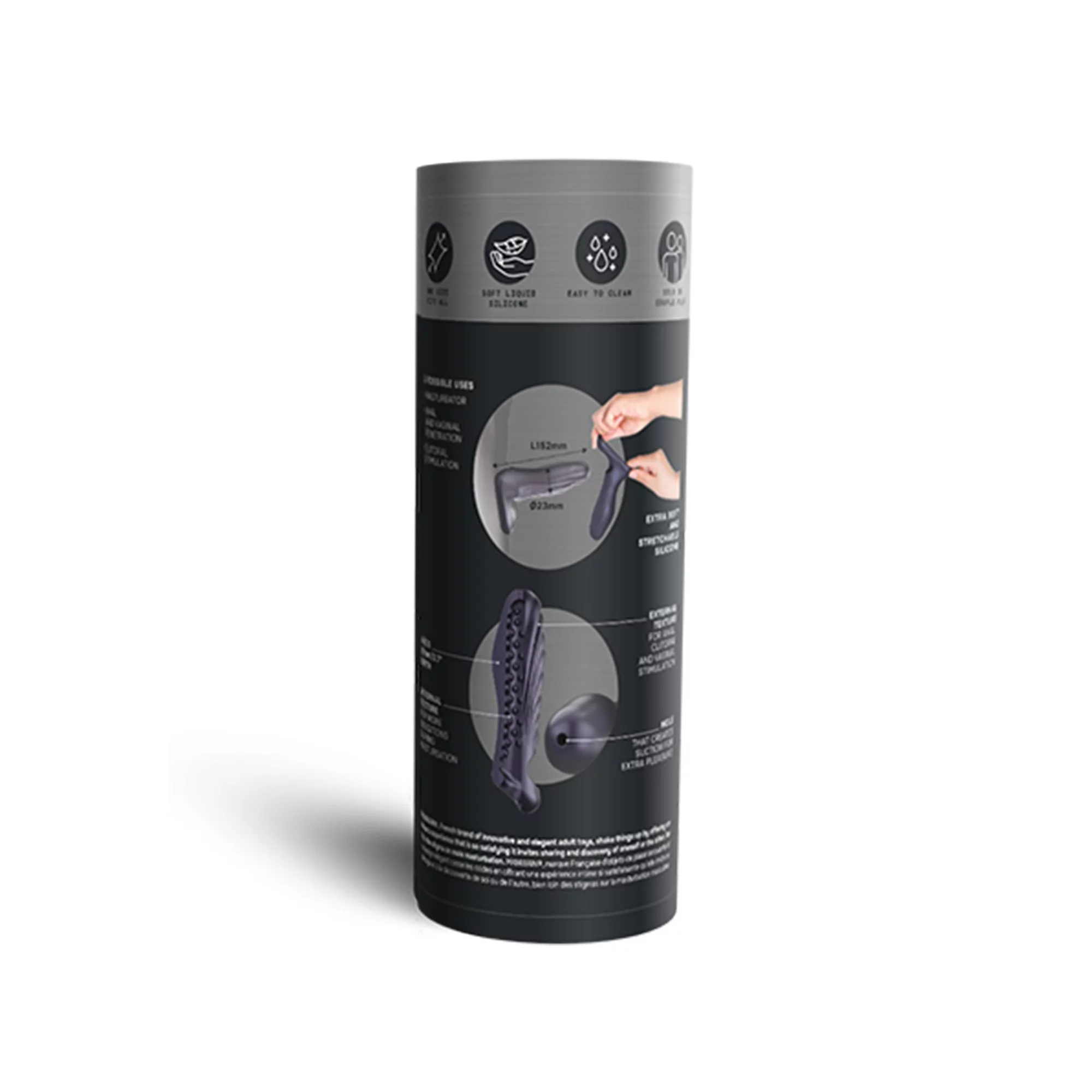 Насадка для пениса Manwan RYZER – BLACK PLUM