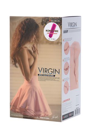Мастурбатор реалистичный с вибрацией KOKOS Three Sisters Virgin, TPR, телесный, 18 cv (арт. M03-001-01V)