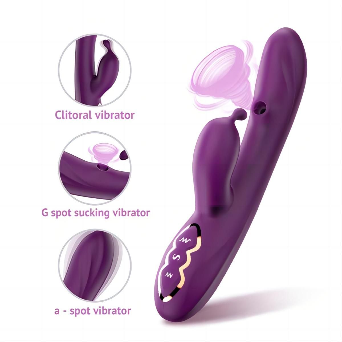 Вакуумный вибромассажер-кролик G Spot Alpha Rabbit Vibrator