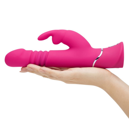 Вибратор Happy Rabbit Thrusting Realistic, розовый, 22,8 см, Ø5 см (арт. 71507)