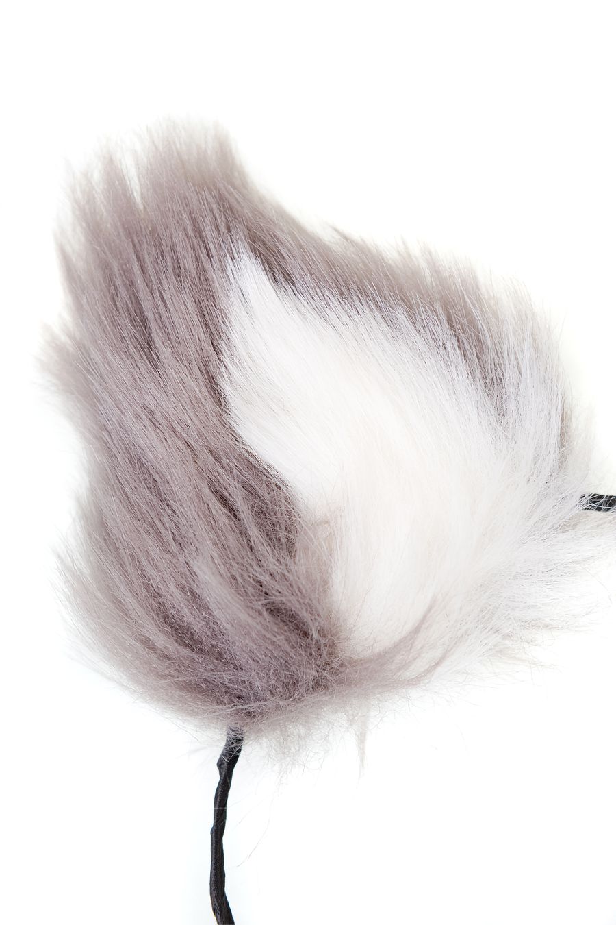 Анальная втулка с хвостом и ушки Metal by Toyfa, металл, серебристая, 44,4 см (арт. 712030)