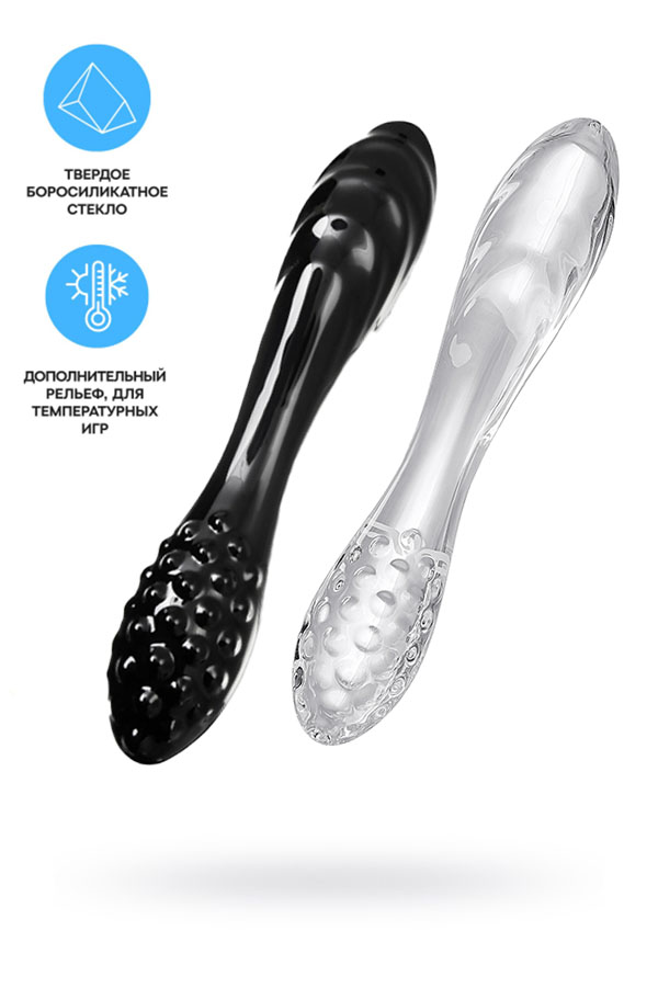 Двусторонний фаллоимитатор Satisfyer Dazzling Crystal 1, стекло, 18,5 см (цвета в ассортименте)