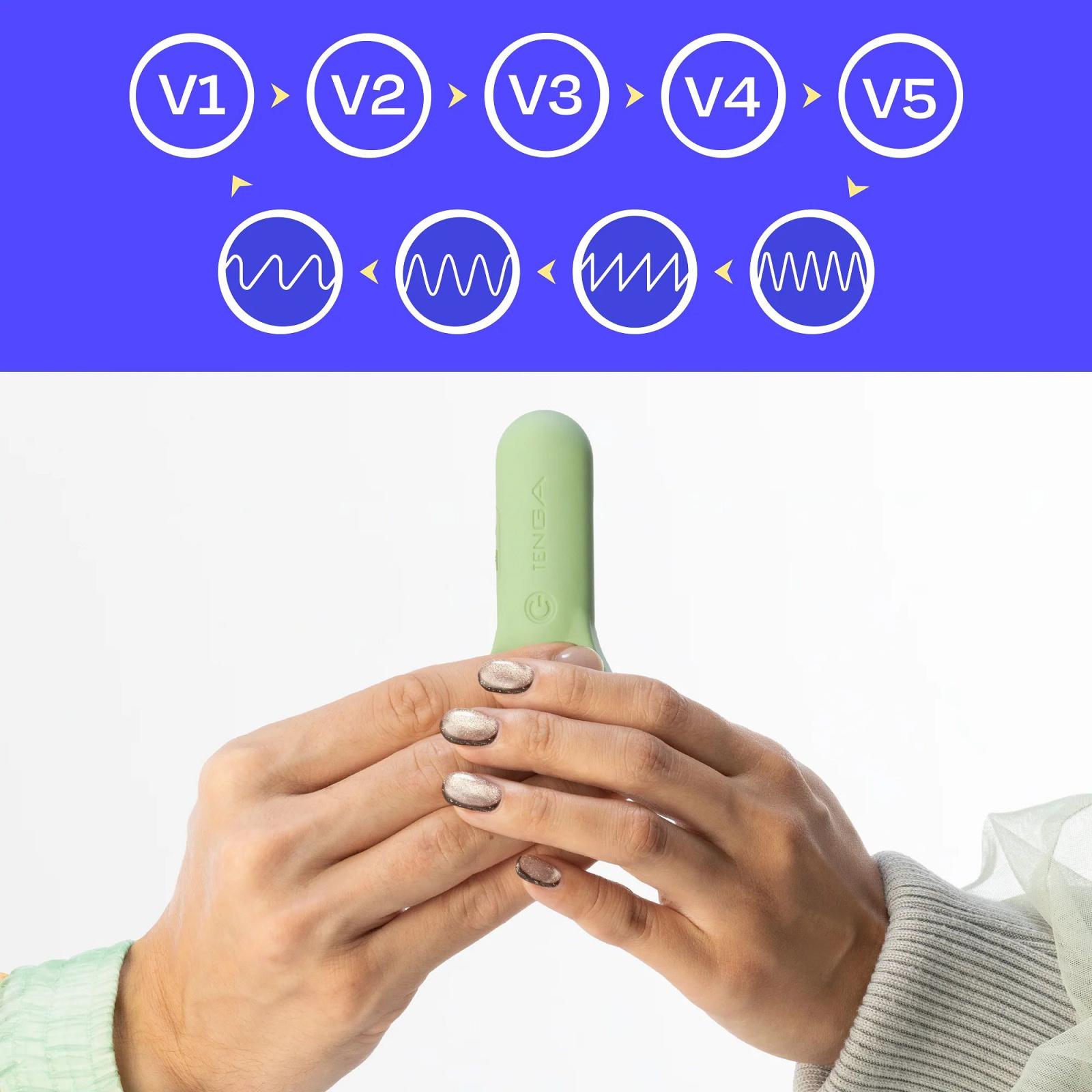 Эрекционное кольцо Tenga paiRING+ с усиленной вибрацией, черное