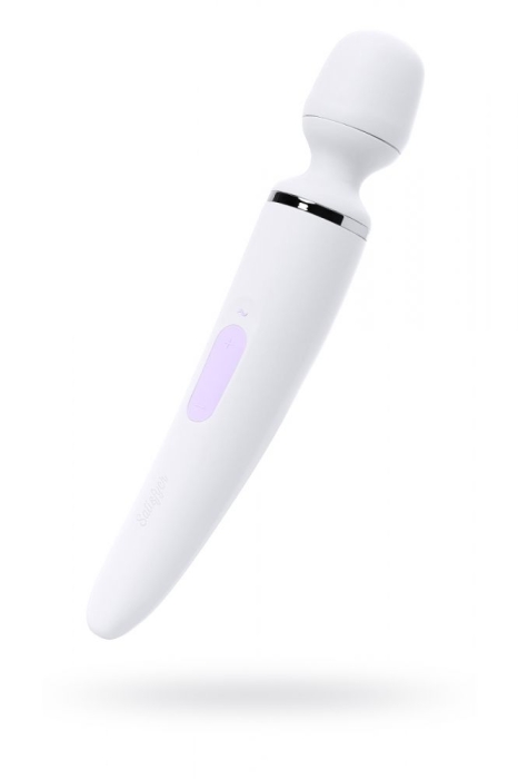 Нереалистичный вибратор Сатисфайер Вумен Вэнд (Satisfyer Woman Wand), АБС (ABS) пластик, белый, 34 см (арт. J2018-47-2)