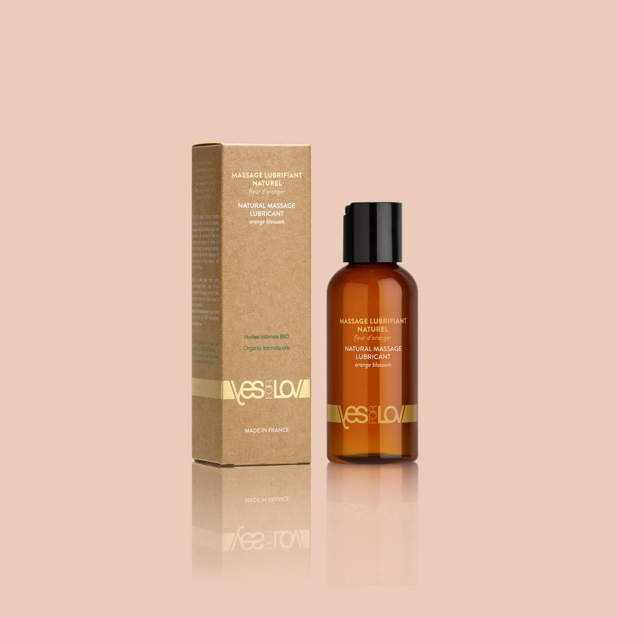 Массажная смазка YESforLOV Natural Lubricant Orange Blossom с органическими маслами, 100 мл
