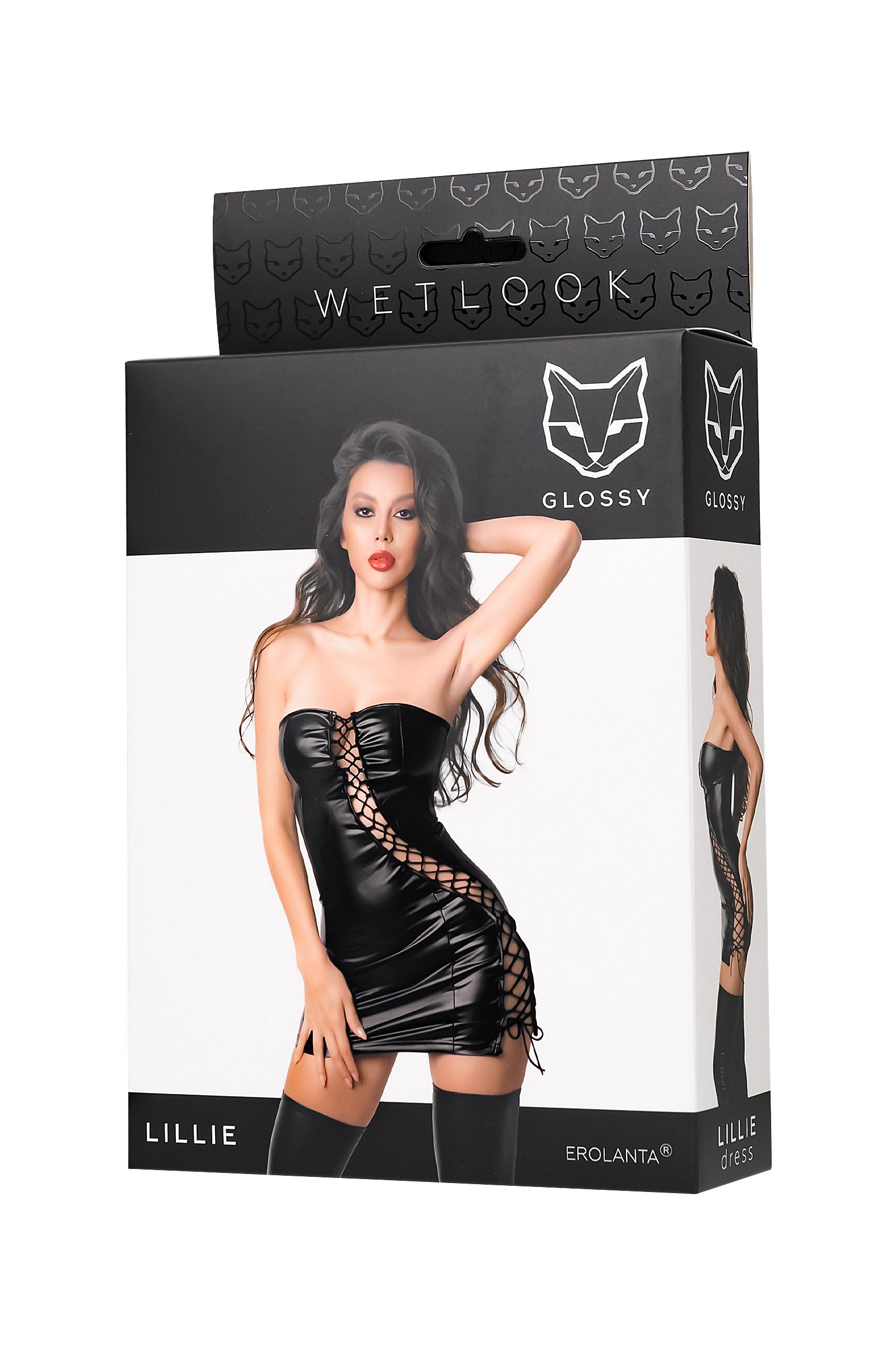 Платье Glossy Lillie из материала Wetlook, S