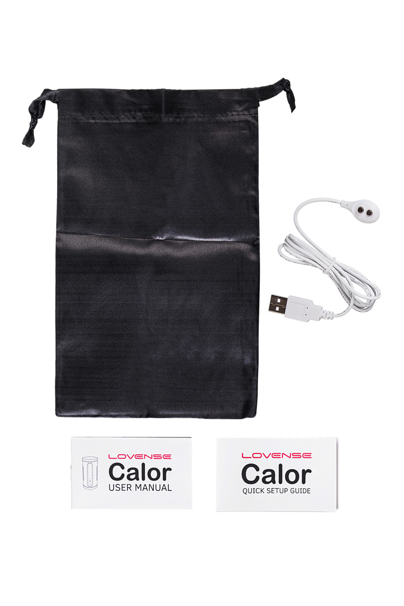 Мастурбатор нереалистичный LOVENSE Calor, TPE, черно-белый, 15,9 см (арт. LE-16)