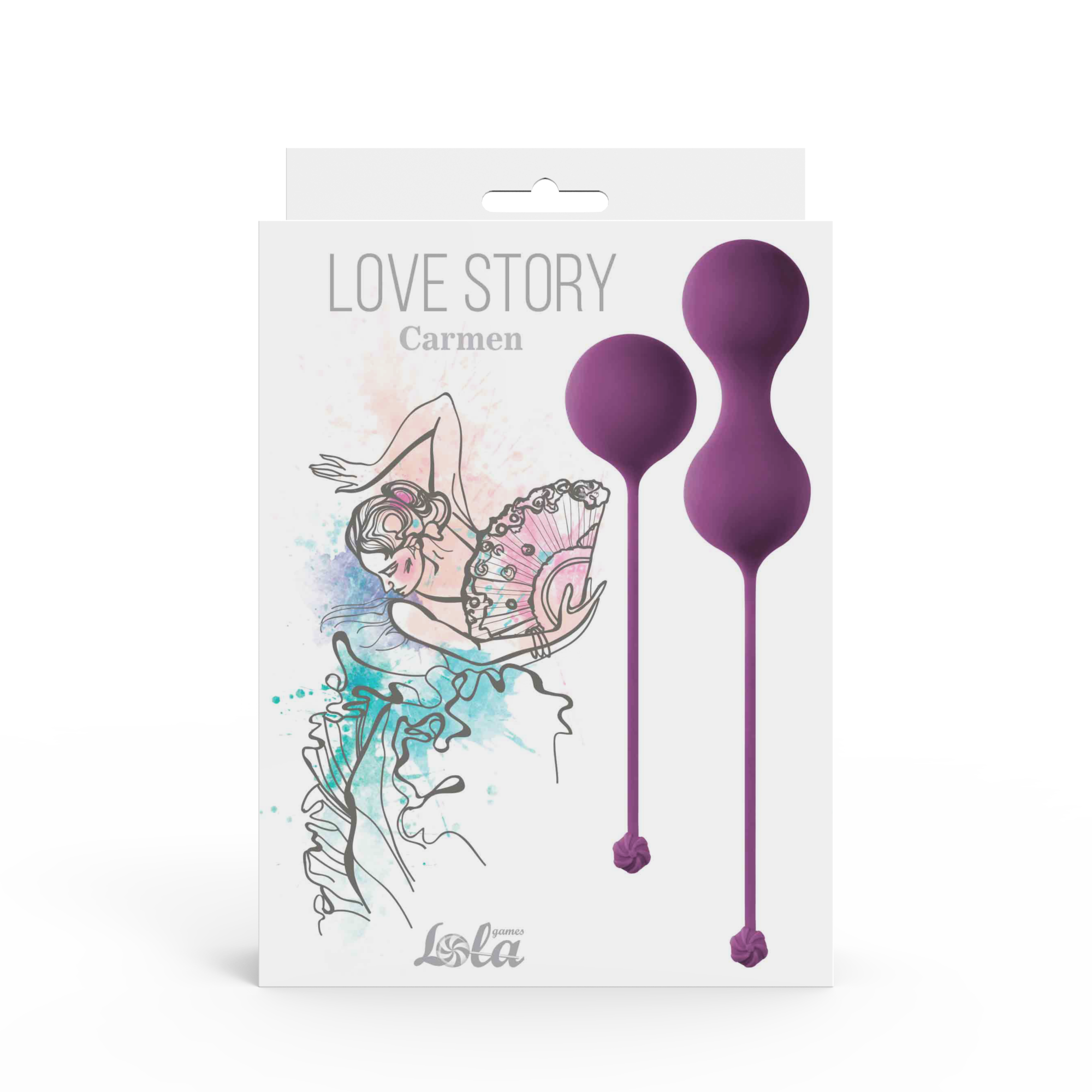 Набор вагинальных шариков Love Story Carmen Lavender Sunset