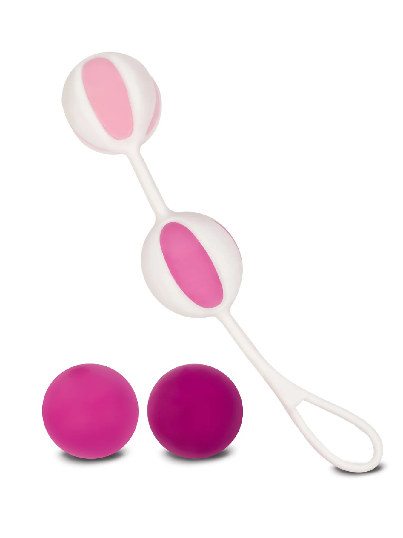 Gvibe Geisha Balls 2 - Шарики для тренировки интимных мышц, 3 см (розовый)
