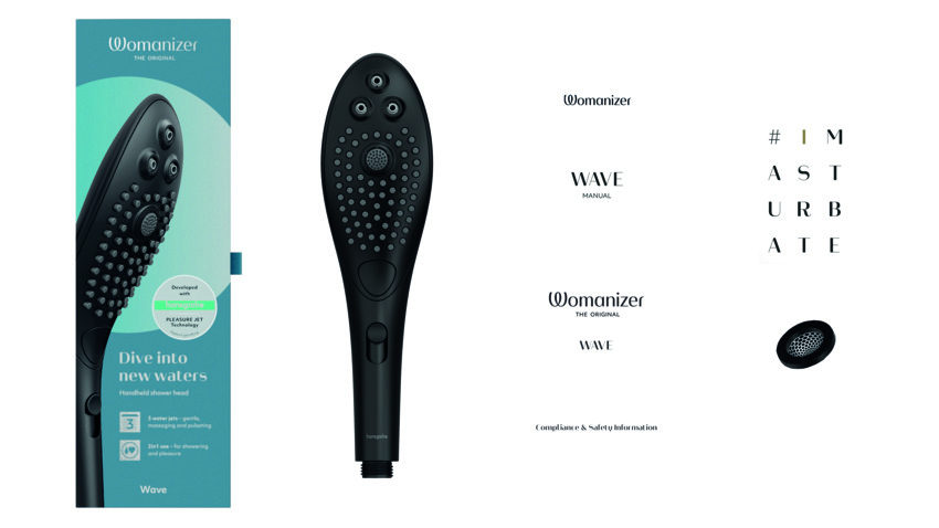 Насадка для душа Womanizer Wave черная