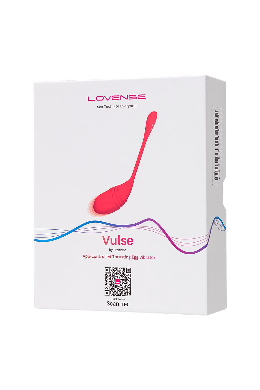 Фрикционное виброяйцо LOVENSE Vulse, силикон, красный, 20,3 см (арт. LE-35)