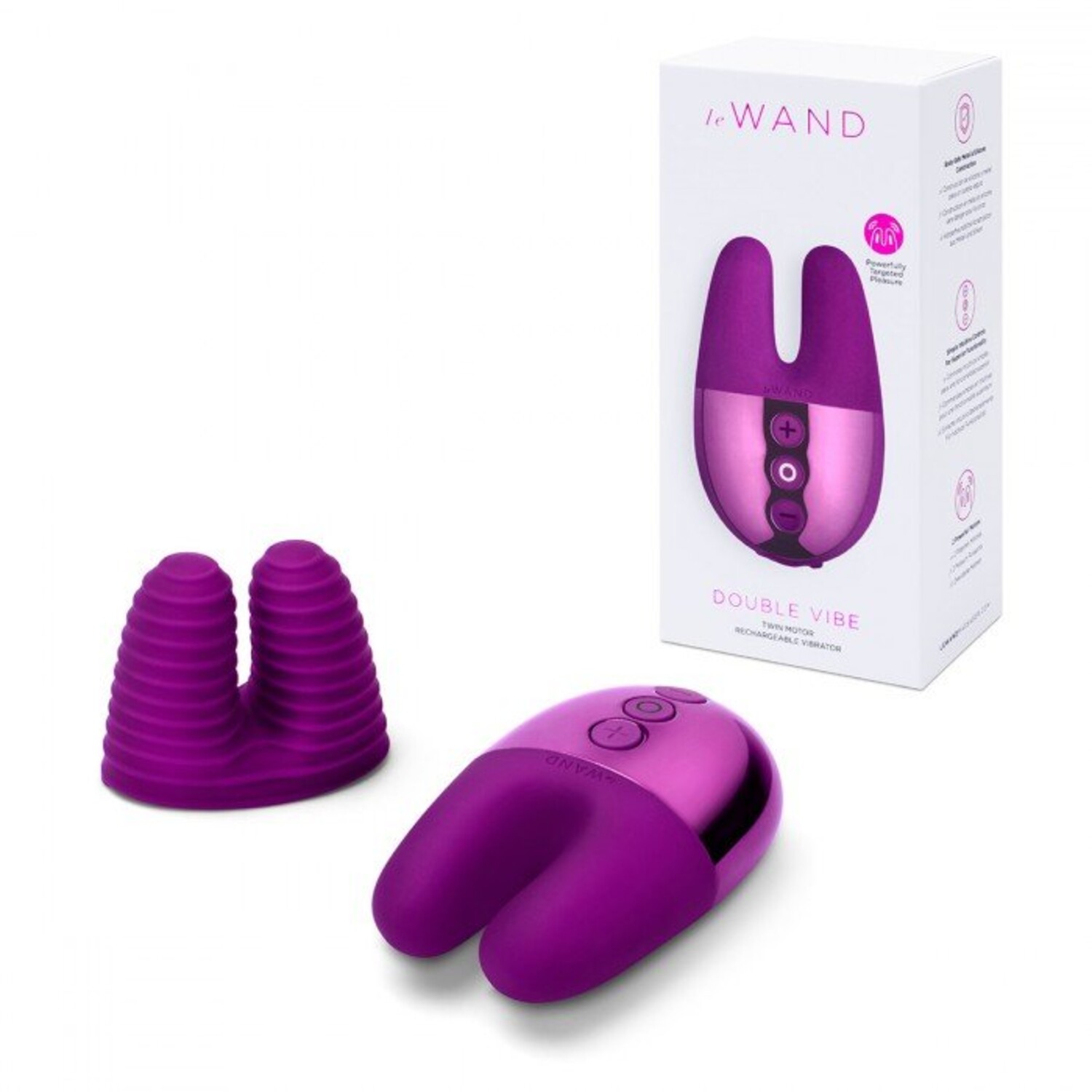 Массажер с двойной вибрацией Le Wand Double Vibe вишня