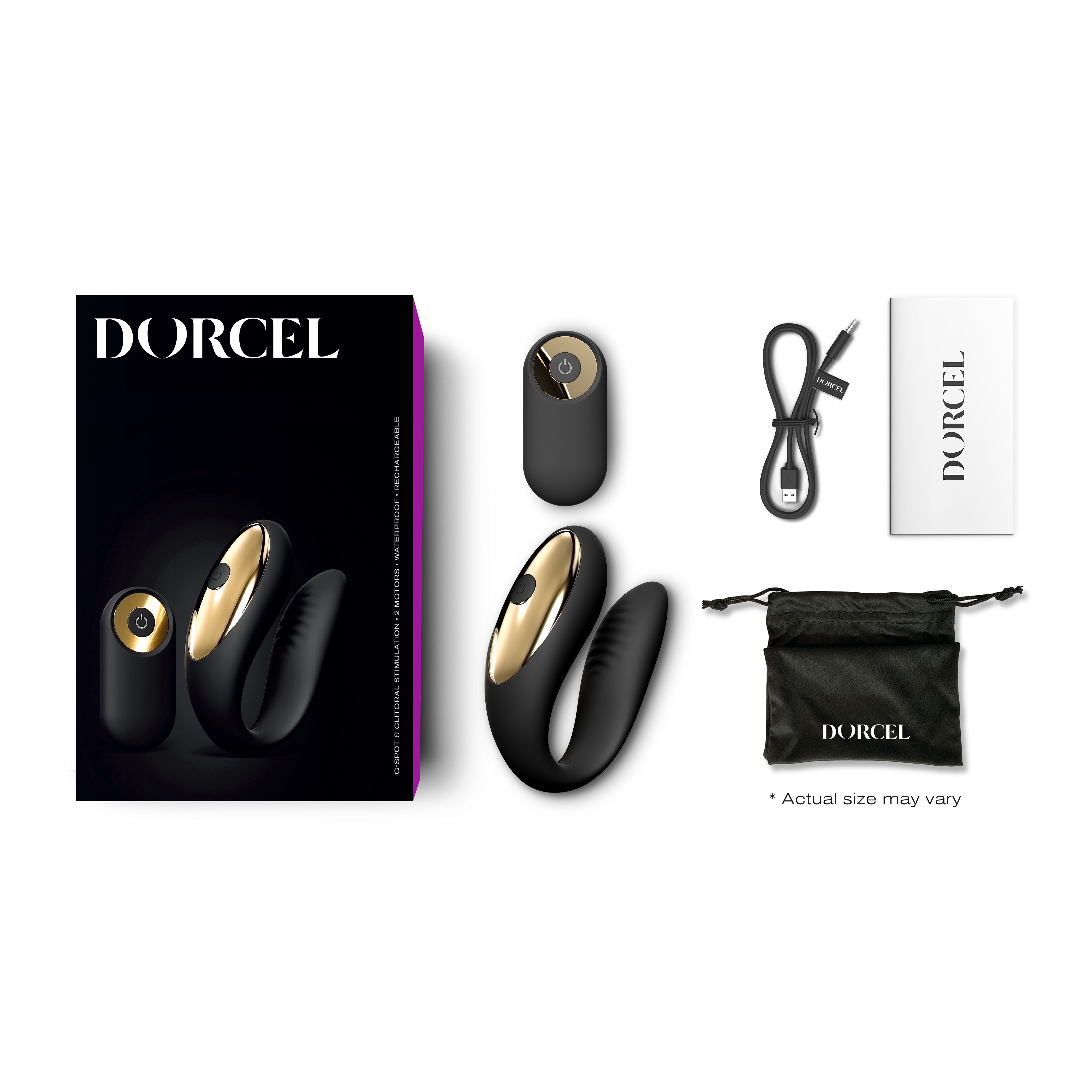 Вибратор для пар с пультом Dorcel Perfect lover, черный (арт. 6072370)