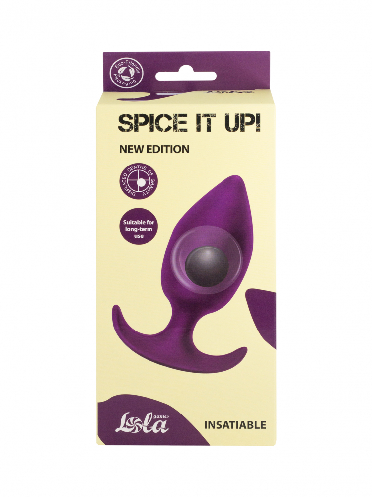 Пробка Со Смещенным Центром Тяжести Spice It Up Insatiable Ultraviolet, 10,5 см (арт. 8011-04lola)