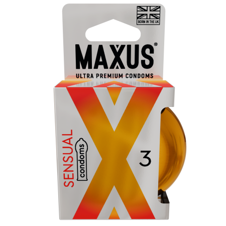 Презервативы MAXUS Чувственный (Sensual), анатомические, 3 шт