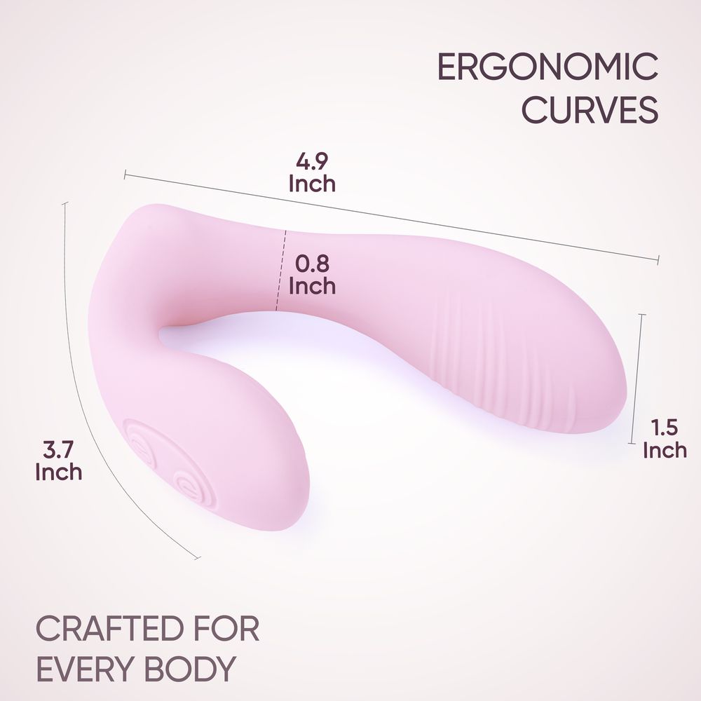 Вибратор Selove DuoFlex, розовый, 12,5 см (арт. SE103-pink)