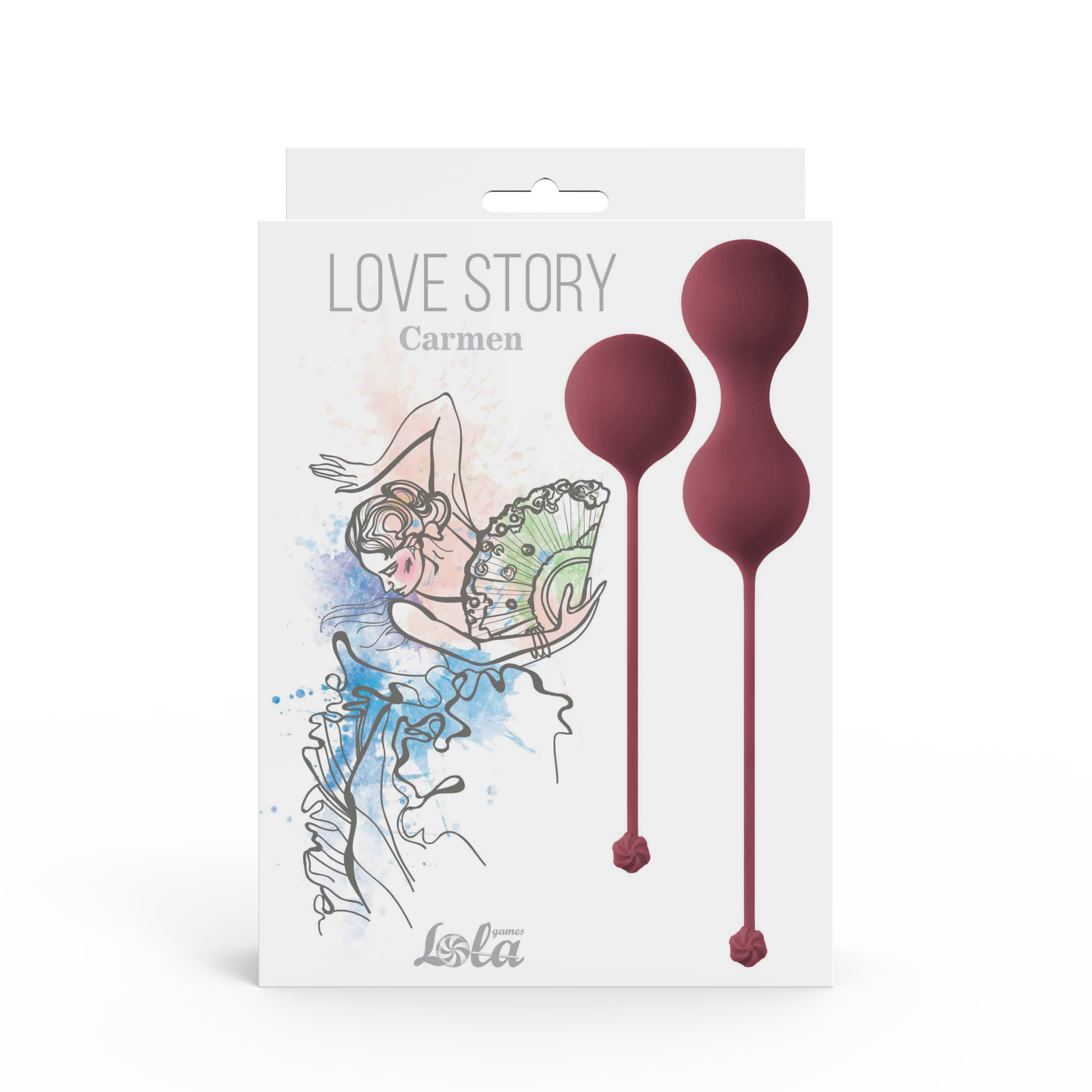 Набор вагинальных шариков Love Story Carmen Wine Red