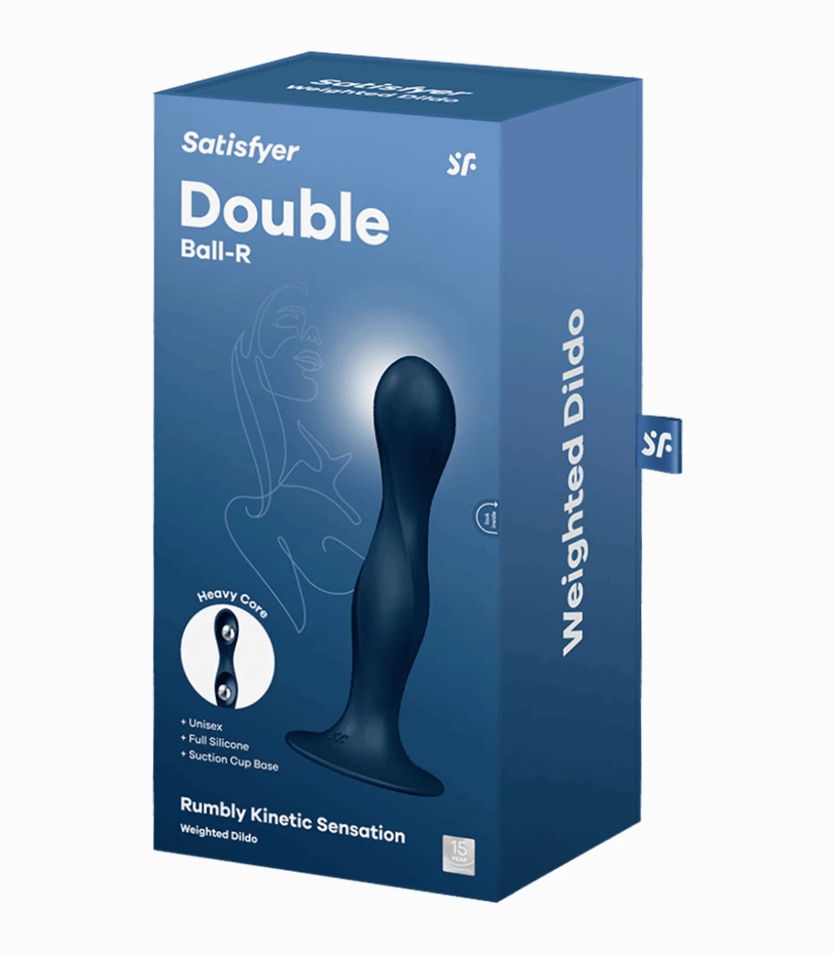 Фаллоимитатор Satisfyer Double Ball-R, синий