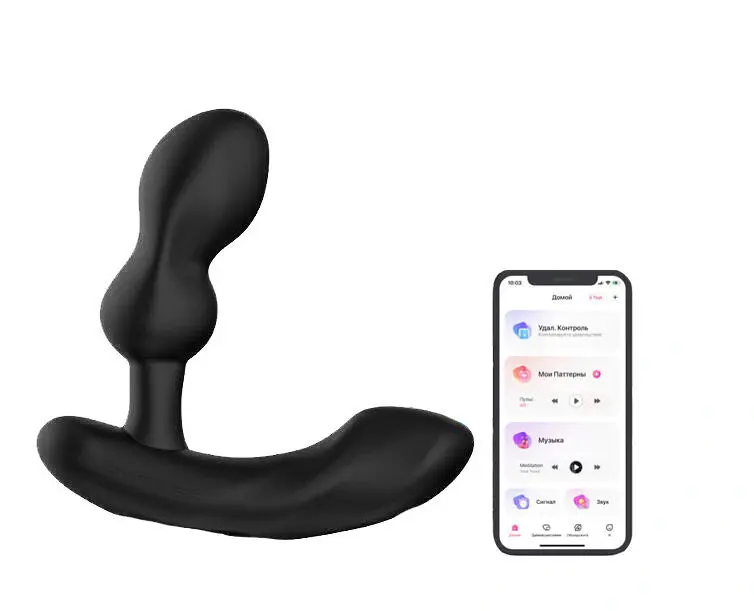 Стимулятор простаты ЛОВЕНС Эдж 2 (LOVENSE Edge 2), силикон, черный, 12,4 см (арт. LE-12)