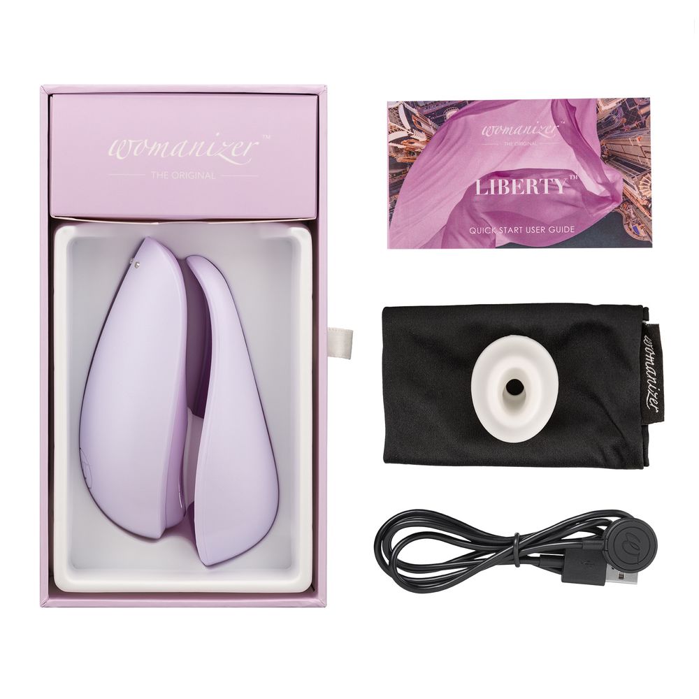 Бесконтактный клиторальный стимулятор Womanizer Liberty, сиреневый, 10,4 см (арт. WZ11HC0200)