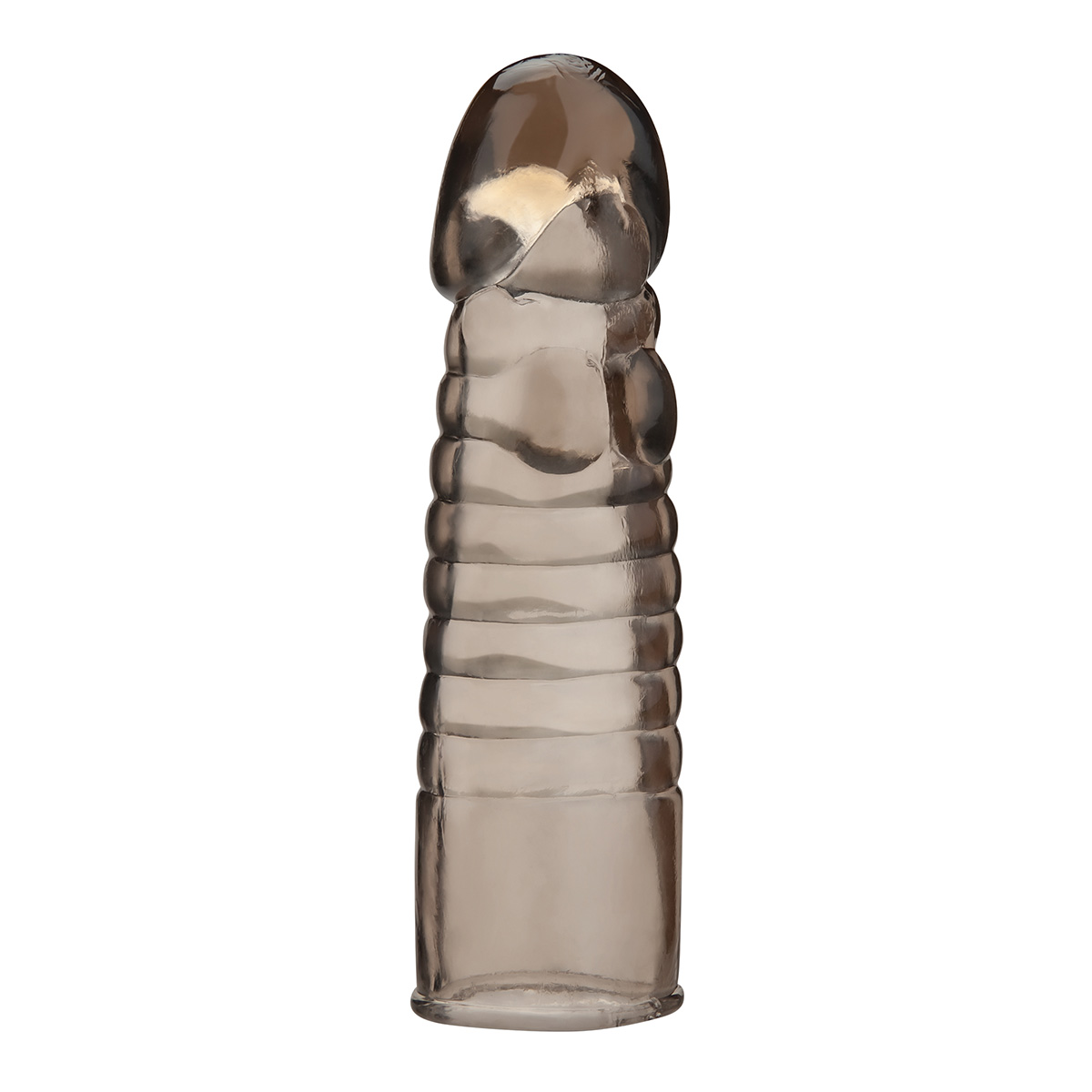 Шестидюймовый увеличитель для пениса Ribbed Realistic Penis Enhancing Sleeve Extension