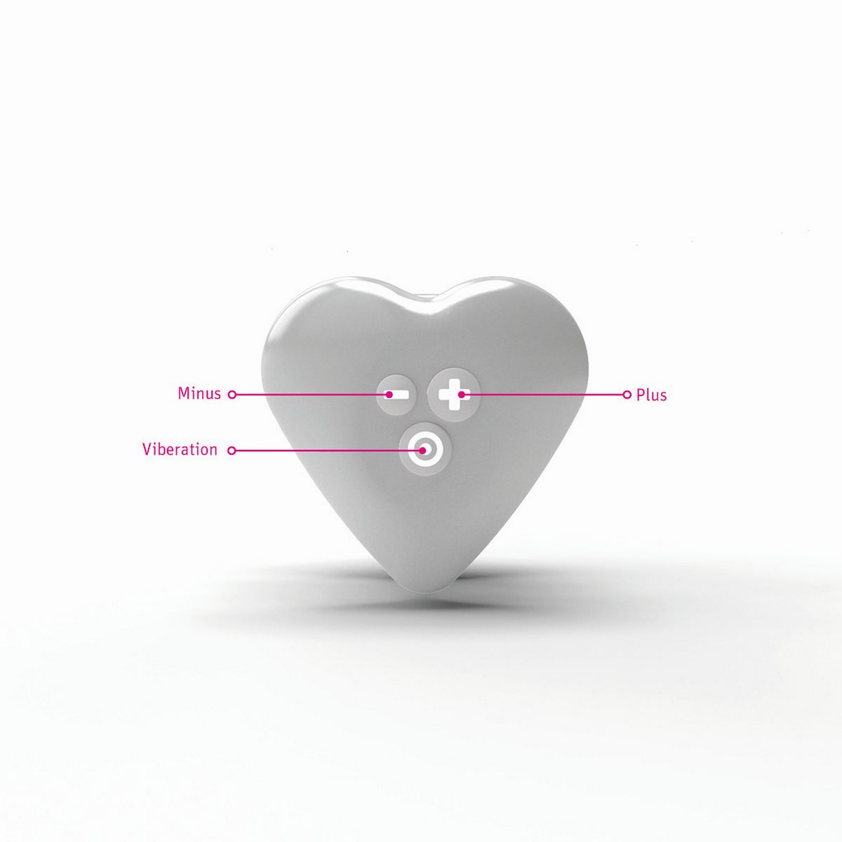 Вибромассажёр Mystim Heart's Desire, розовый