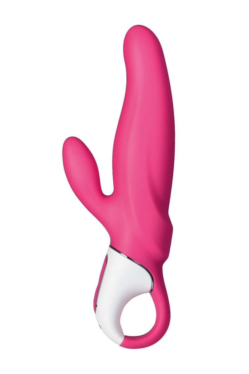 Нереалистичный вибратор Satisfyer Vibes Mr. Rabbit, силикон, красный, 22,1 см (арт. EE73-867-1017)