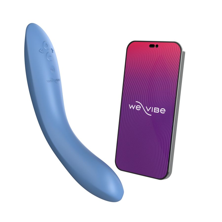 Вибратор для пар We-Vibe Rave 2,  голубой, 21,7 см, Ø 3,9 см (арт. SNRA2SG5)