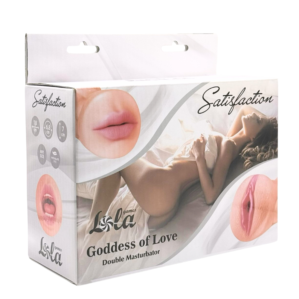 Двойной мастурбатор Satisfaction Goddess of Love, 18 см (арт. 2101-04Lola)