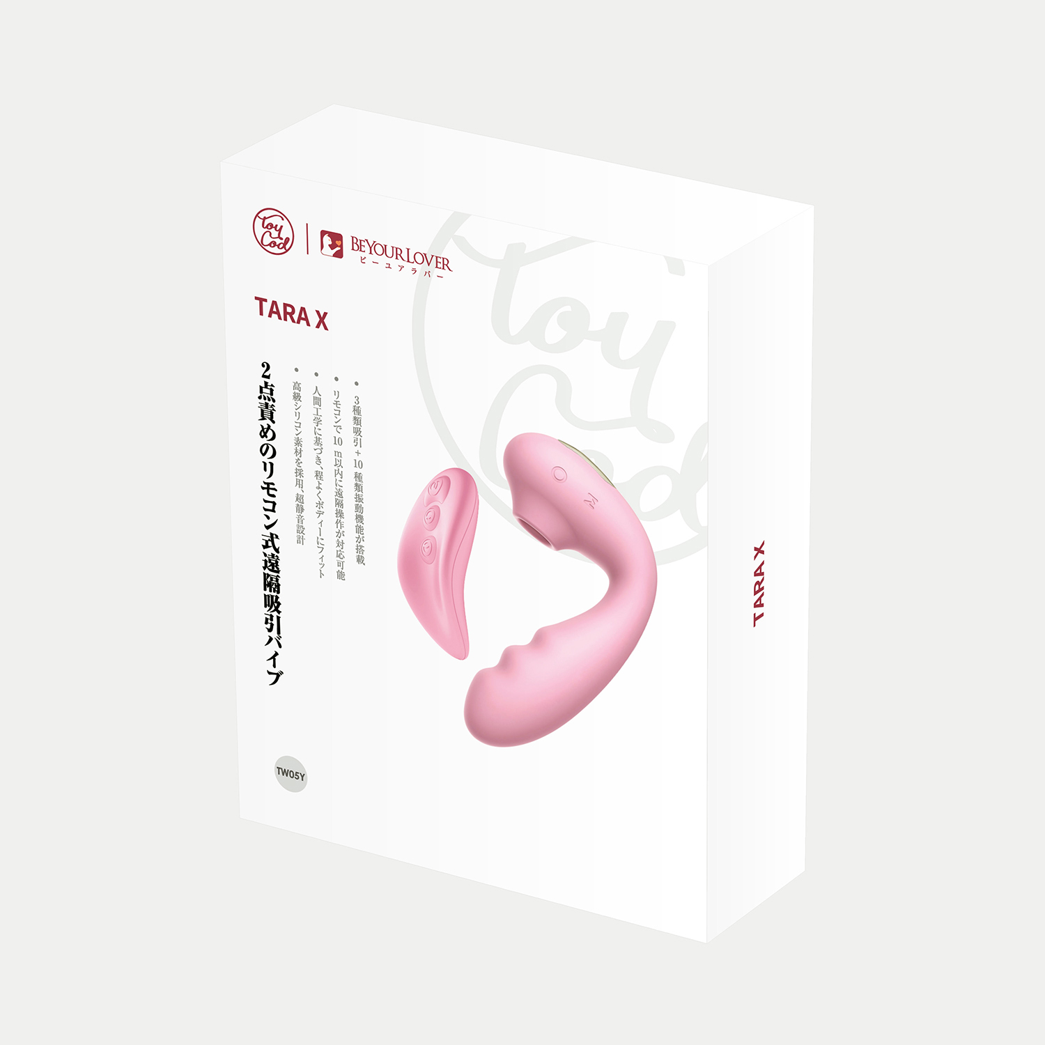 Вакуумный вибростимулятор BeYourLover Tara с дистанционным управлением, розовый (арт. TW05Y)