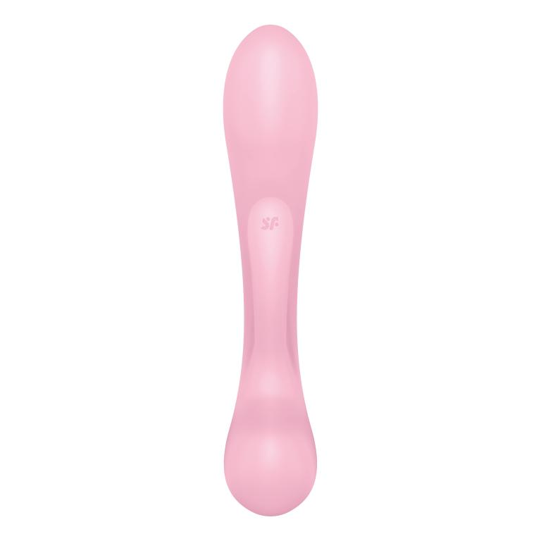 Гибкий вибратор-кролик 2 в 1 Satisfyer Triple Oh, розовый, 24 см (арт. 4018249)