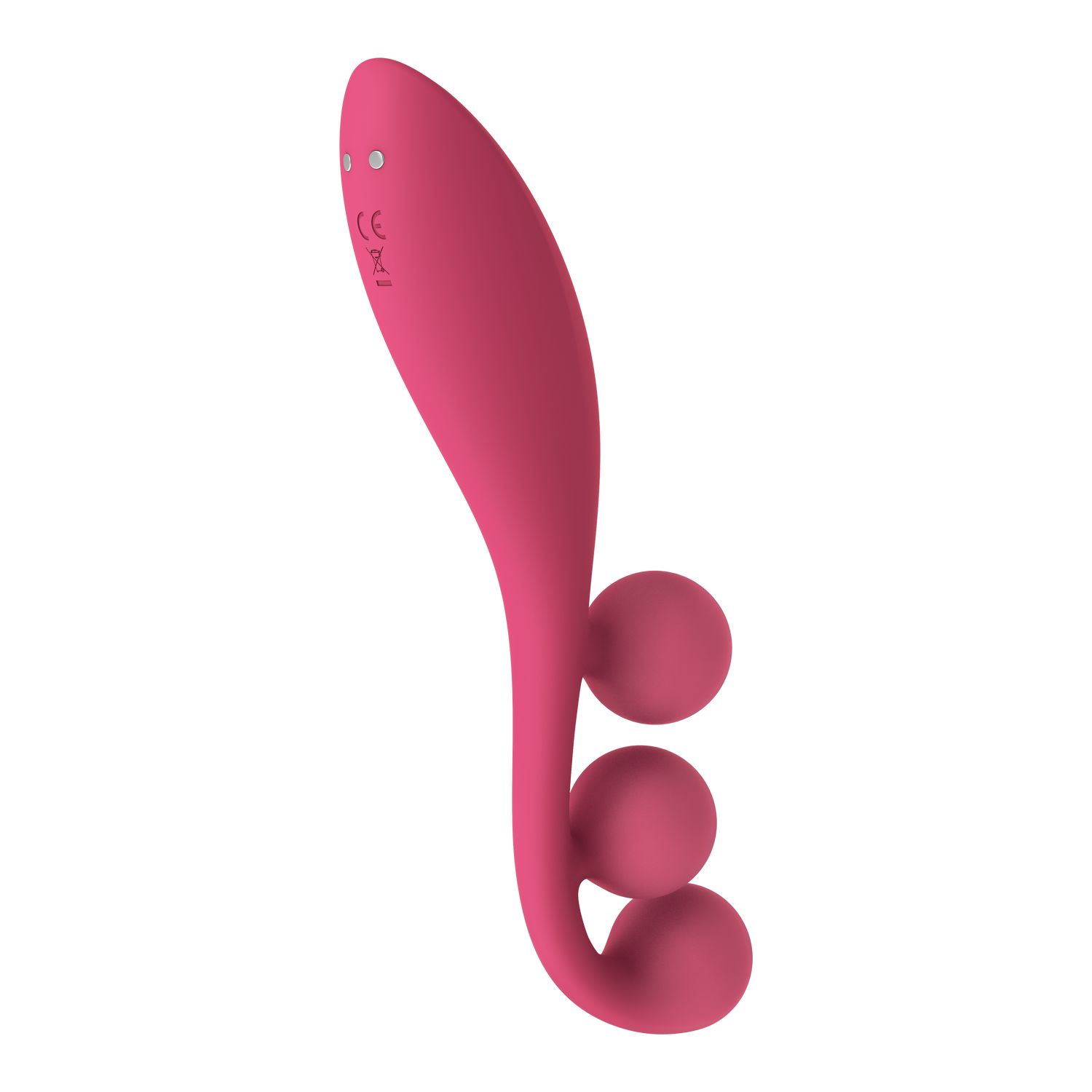 Тройной вибромассажёр Satisfyer Tri Ball 1, красный