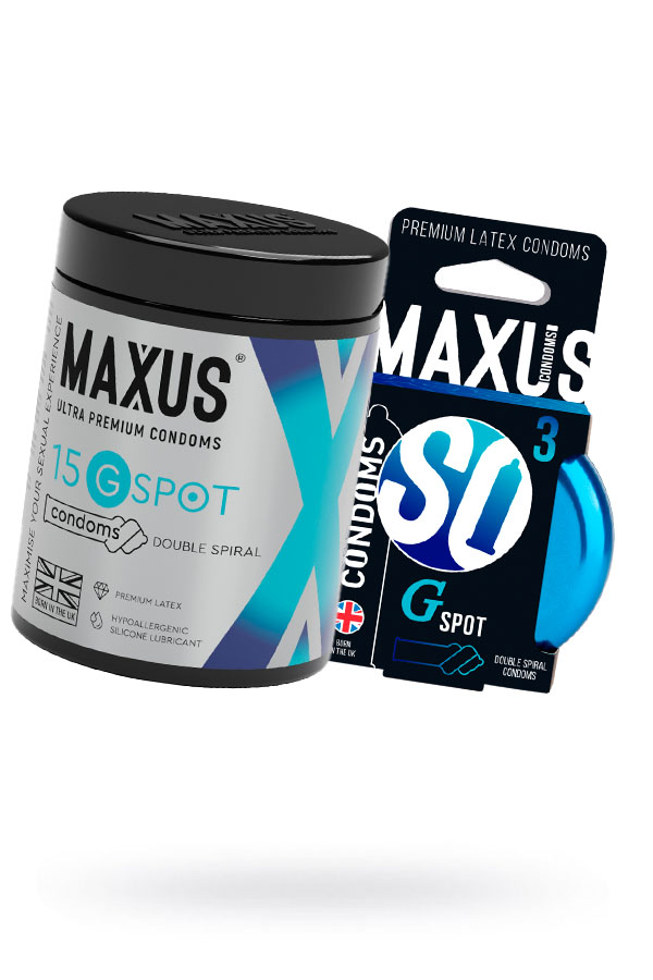 Презервативы Maxus G Spot, латекс, 18 см, Ø 5,4, кейс в подарок